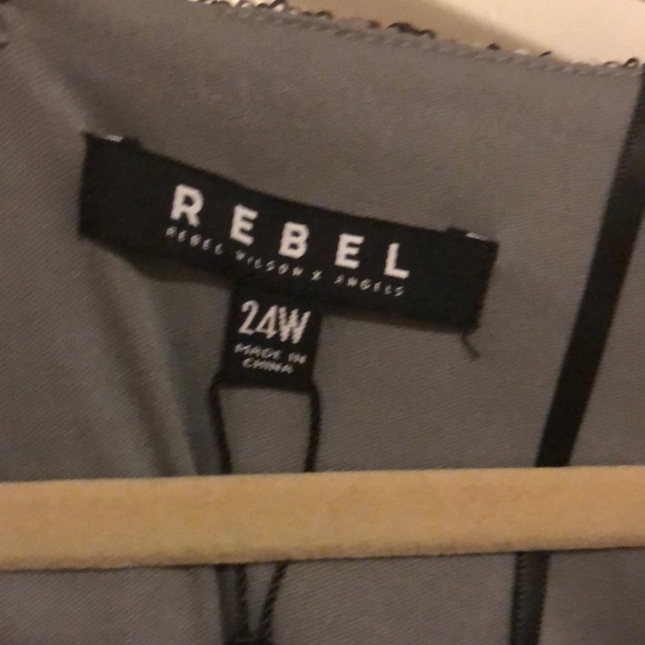 Grey Sequin Cocktail Dress - Picture 4 of 6